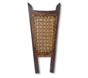 Vintage Cane Canoe Seat Wall Hanging