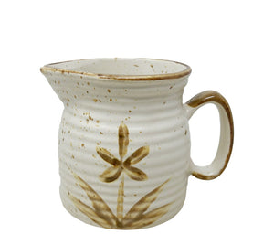 Vintage Floral Stoneware Jug